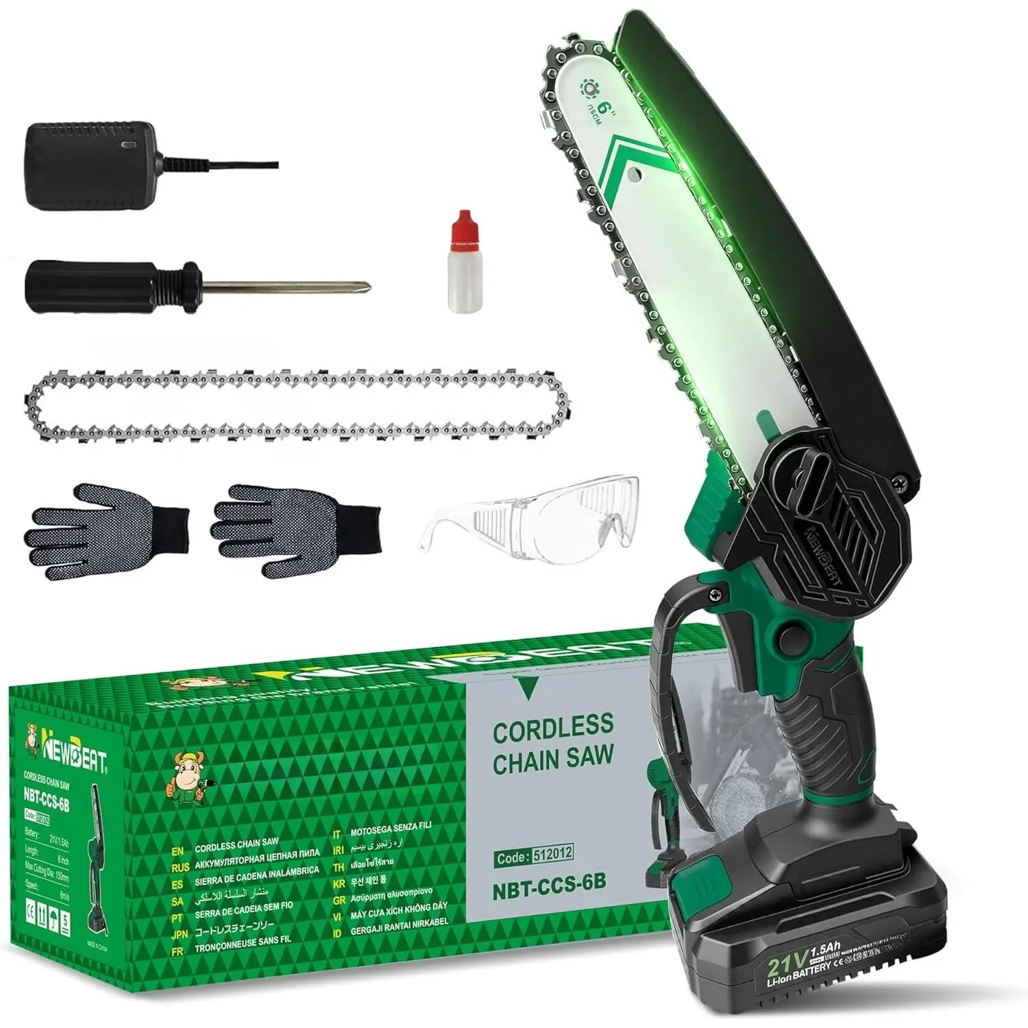 6-Inch Cordless Mini  -   Handheld Electric Portable  for Tree Branch Trimming,   & Garden Tools