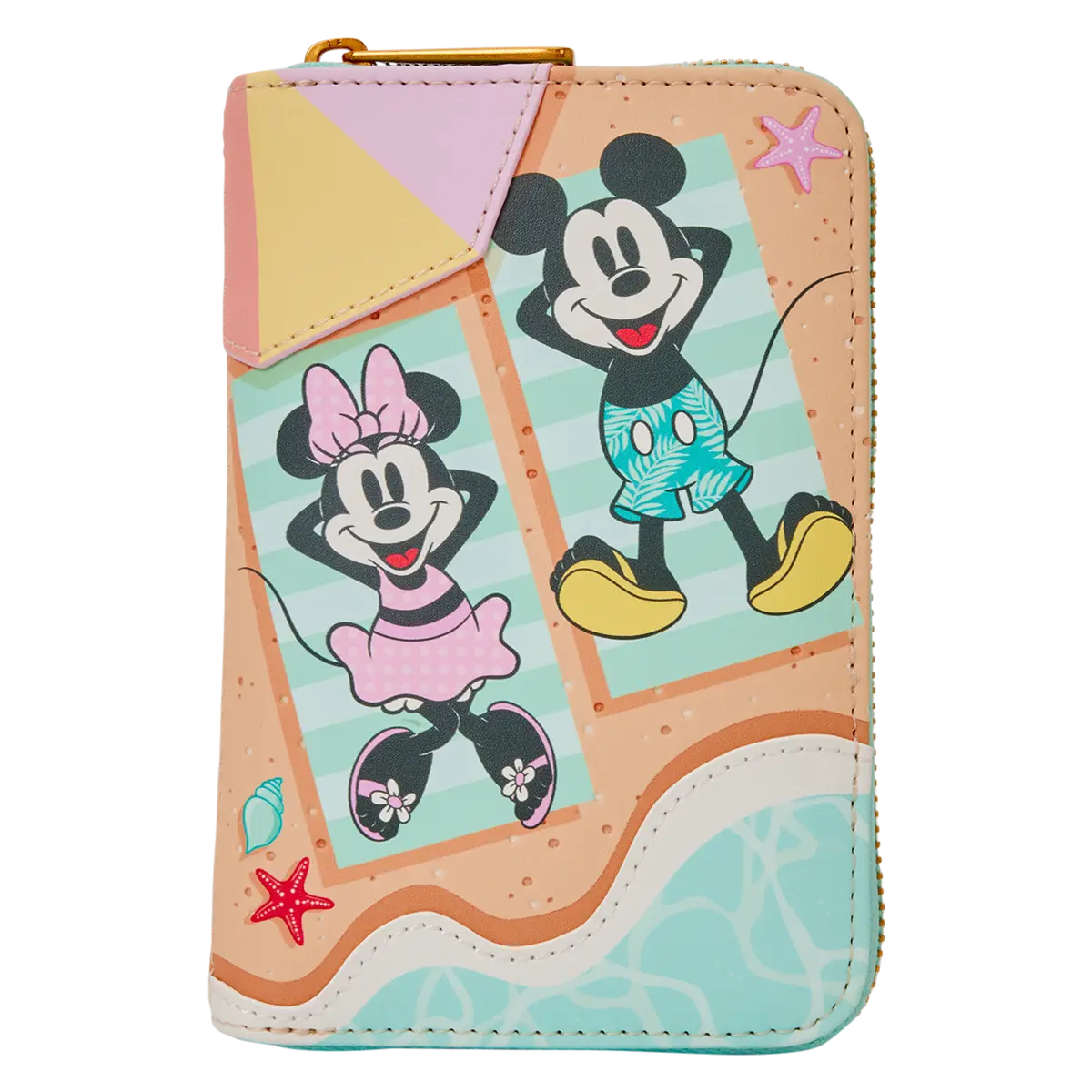 Mickey & Minnie Beach Fun Zip Around Wallet