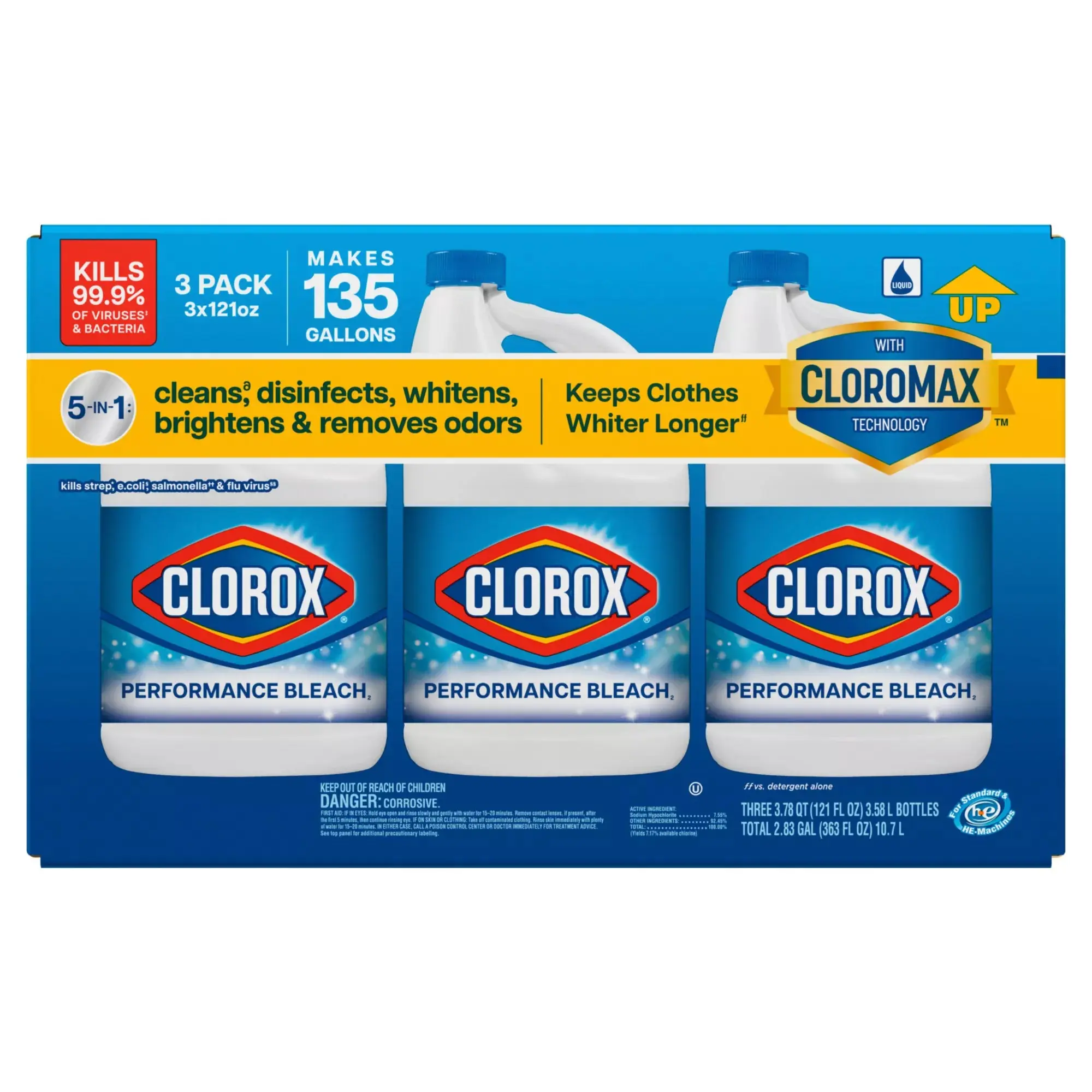 Clorox Performance Bleach, 121 fl. oz. Clorox Performance Bleach, 121 fl. oz.