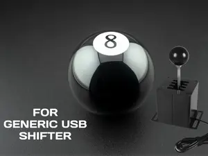 Sim Racing/JDM Manual Shift Knob 8 Ball | Works with Multiple Threads