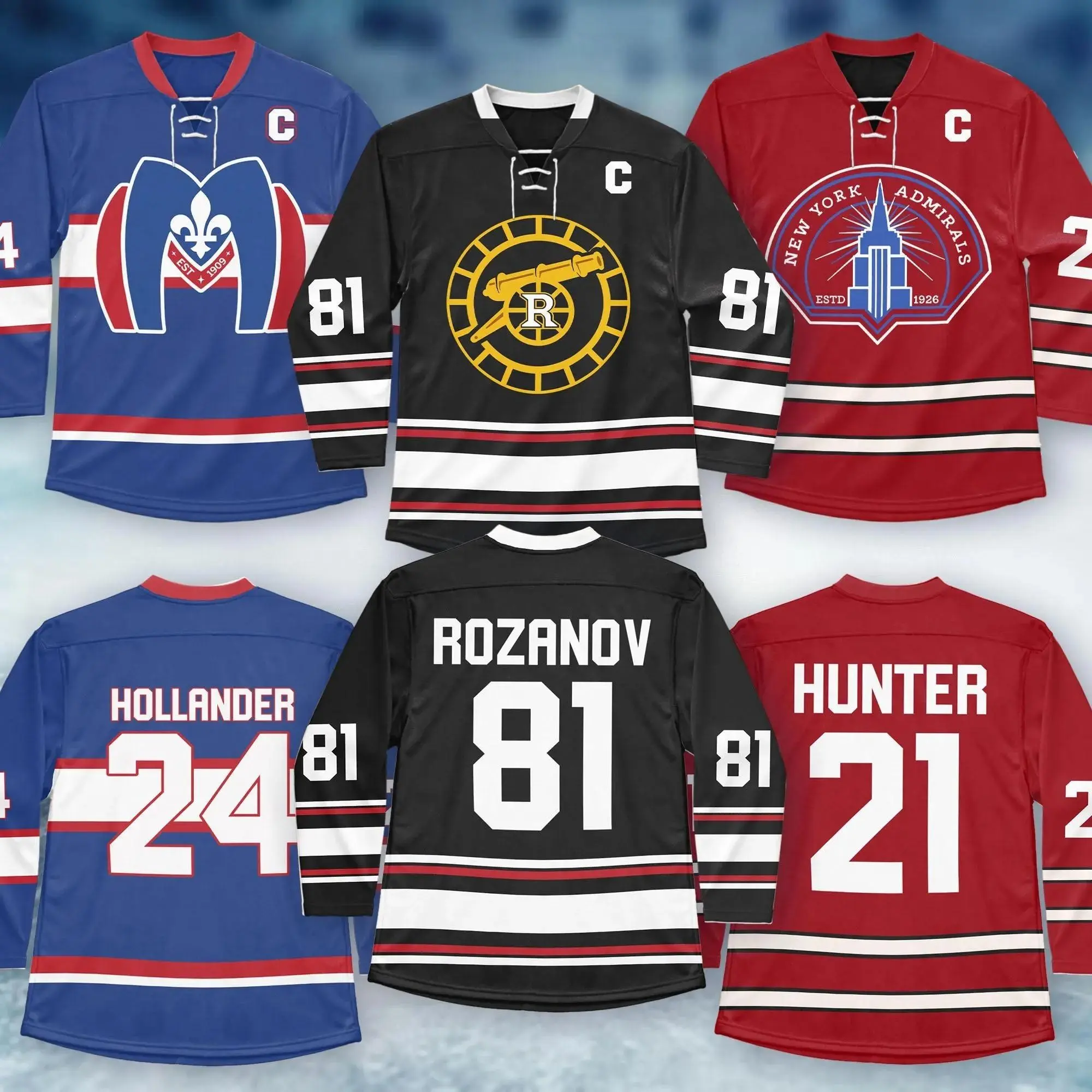 Rozan0v H0llander Hunter Hockey Jersey Heated RivaIry H00key Jersey Ilya R0zanov Shane H0llander Hockey, Unisex Jersey, Gift For Him, Gift For Her