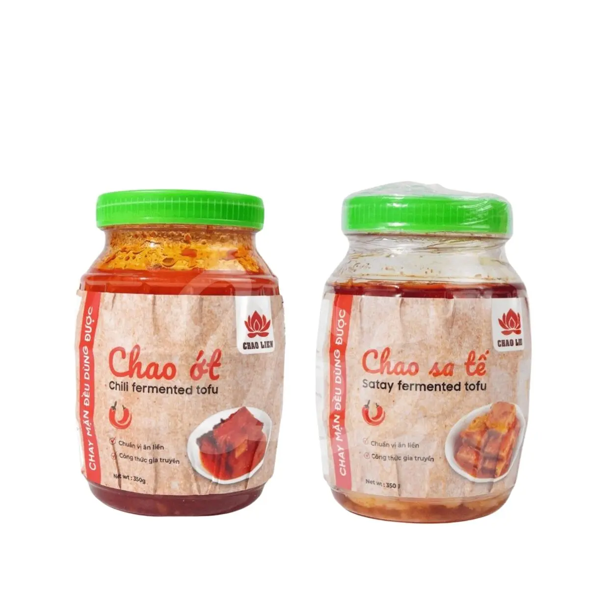 [Chao Liên] Fermented Tofu Spread - Convenient, Sugar-Free, Tofu-Base Ambient Jarred Pantry Food, 350g