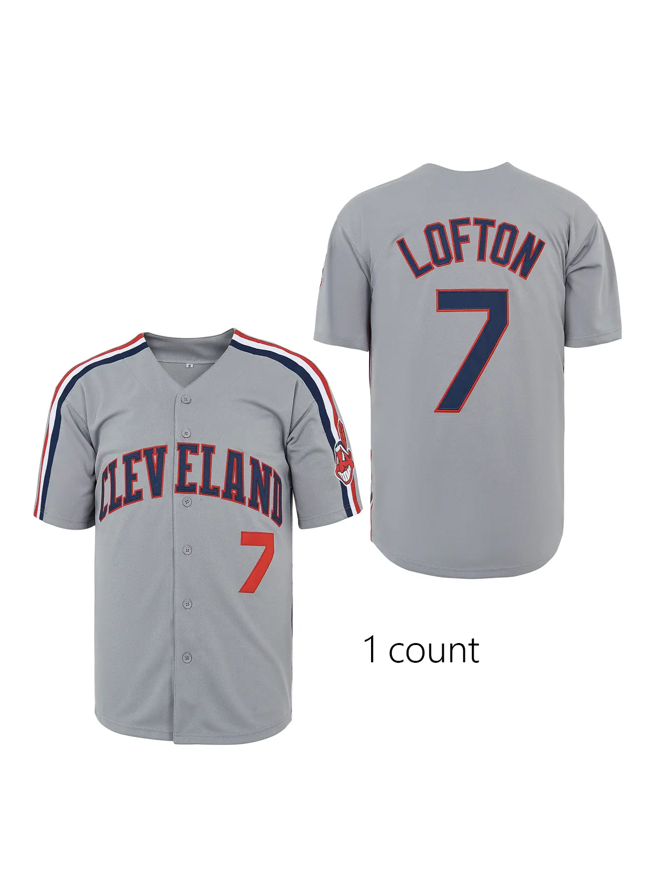 Lofton #7 Baseball Jersey Shirt, 90s Hip Hop Sports Style Costume, Breathable Polyester Mesh Fabric for Fans with Stitched Letters and Numbers, Sports Style Jersey, Jersey Shirts