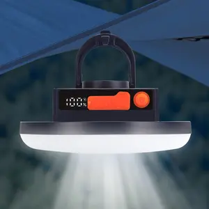 Portable Rechargeable LED Camping Lantern，Portable Rechargeable LED Outdoor Light, Camping Tent Lamp High Lumens Rechargeable Tent Lamp Hanging Hook for Outdoor Hiking, Camping, Outage, Hurricane, Emergency，Night Maintenance Work