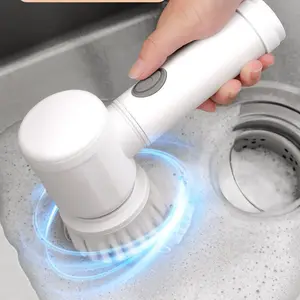 Electric Spin Scrubber,2 Speeds Electric Scrubber for Cleaning with 5 Replaceable Heads for Kitchen, Bathroonn, Bathtub, Tile, and Floor,Power Cleaning Brush Rechargeable Cordless
