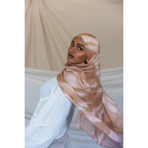 VELA Blush Sediment Print Modal Hijab