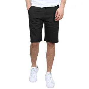 Men's 5-Pocket Flat-Front Slim-Fit Stretch Chino Shorts