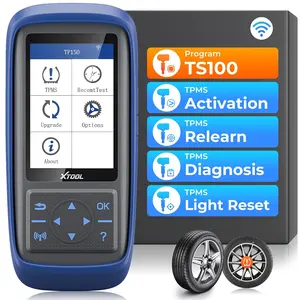 XTOOL TP150 TPMS Programming Tool, Universal TPMS Relearn/Reset/Activate Tool(315/433MHz), Tire Sensor Programmer for XTOOL TS100 Only, Tire Pressure Monitoring System Diagnostic Tool fathersdaygift