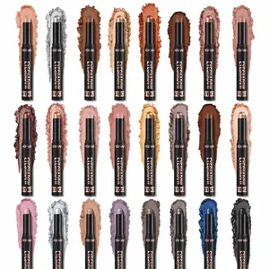 Long Lasting Eyeshadow Stick, 24pcs/set Waterproof Eyeshadow Stick, High Pigmented Eye Shadow Stick, Eyeshadow Pen, Eye Makeup Products for All Styles and Occasions, Cosmetic