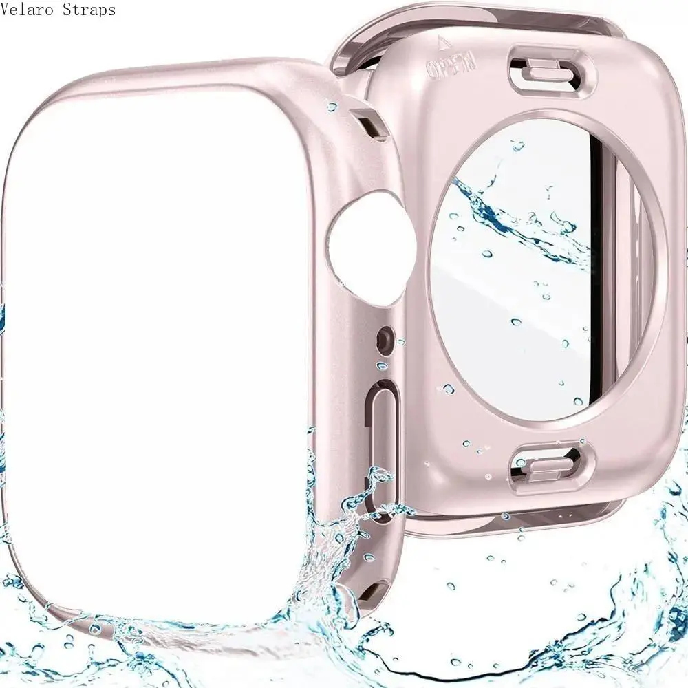 2-in-1 Apple Watch Case with Built-in Screen Protector, Waterproof & Shockproof (40–46mm)