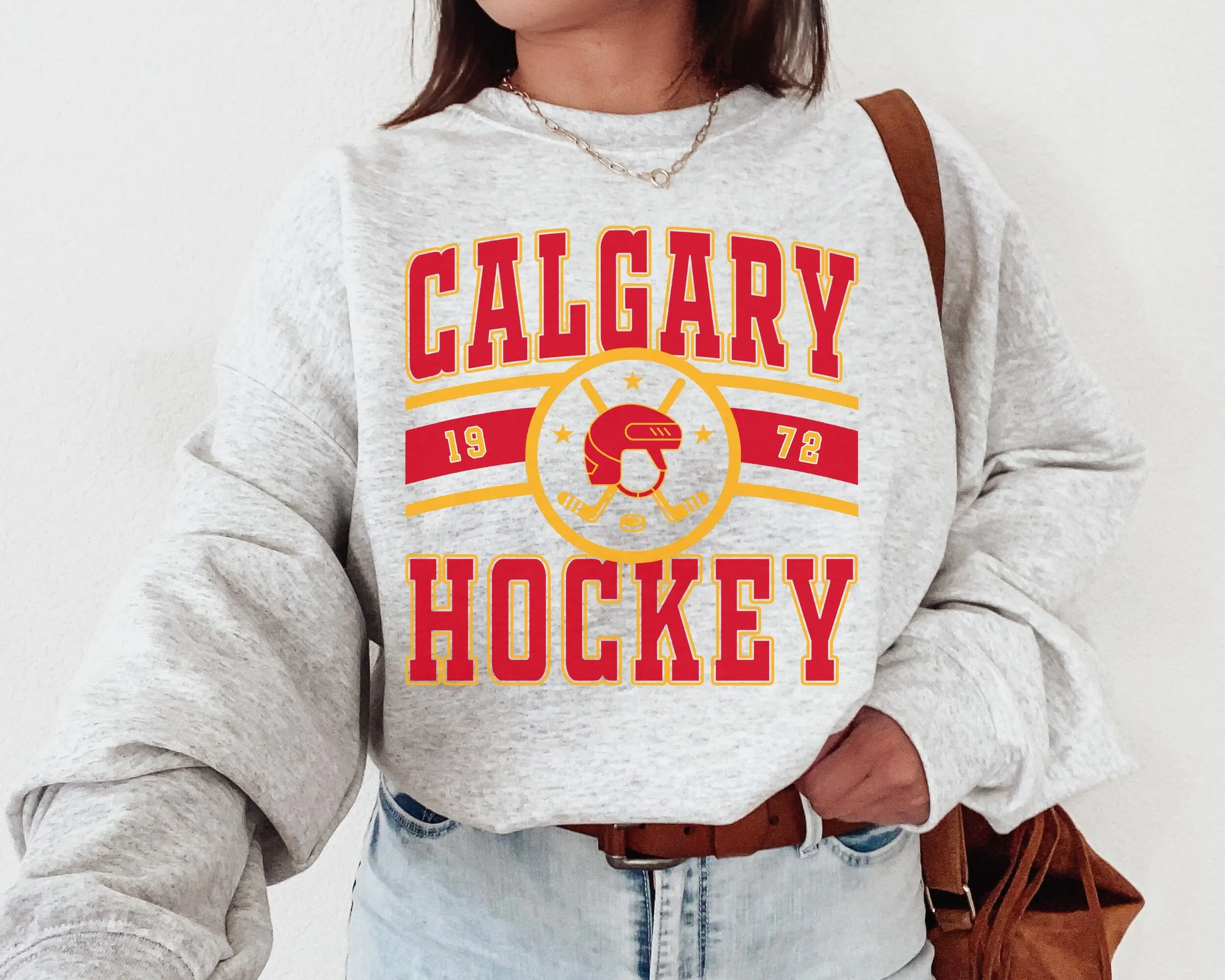 Calgary Flame Sweatshirt Vintage Calgary Flame Sweatshirt Shirt Flames Sweater Flames Shirt Hockey Fan Shirt Retro Calgary Ice Hockey