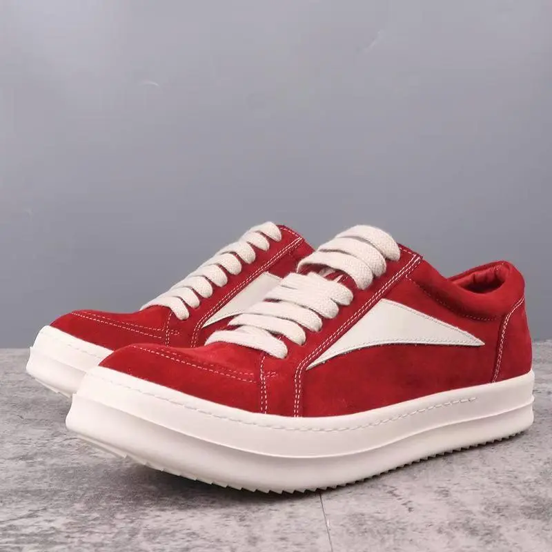 Retro shoes  Men Women Shoes High Street Vintage Luxury Low Lace Up Trainers Skateboard  Genuine Leather  designer Sneakers