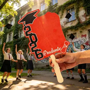 Class of 2026 Graduation Hand Fan Set, Elegant Design for Graduation Photos, Perfect Gift for Friends and Family, Ideal for Graduation Season