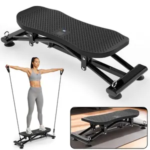CZBZ Sliding Ski Simulator with Resistance Bands, Non-Slip Base & Stable Frame | Full-Body Cardio Core Leg Arm Workout Equipment | Indoor Home Gym Fitness Tool for Ski Enthusiasts, Beginner Exercisers & Daily Workout Users