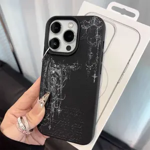 Gothic Black and White Demon Art Design Phone Case For iPhone 17 16 15 14 13 12 11 Pro Max Plus Air - Top Fan's Phone Case Cover as Perfect Gift Get Ready for Halloween