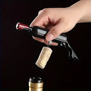Multi-Functional Wine Bottle Corkscrew with Fridge Magnet - Perfect for Bar, Pub, Club, Restaurant, and Home Use - Summer Drinkware Accessory, Home Kitchen Item and Home Bar Accessories