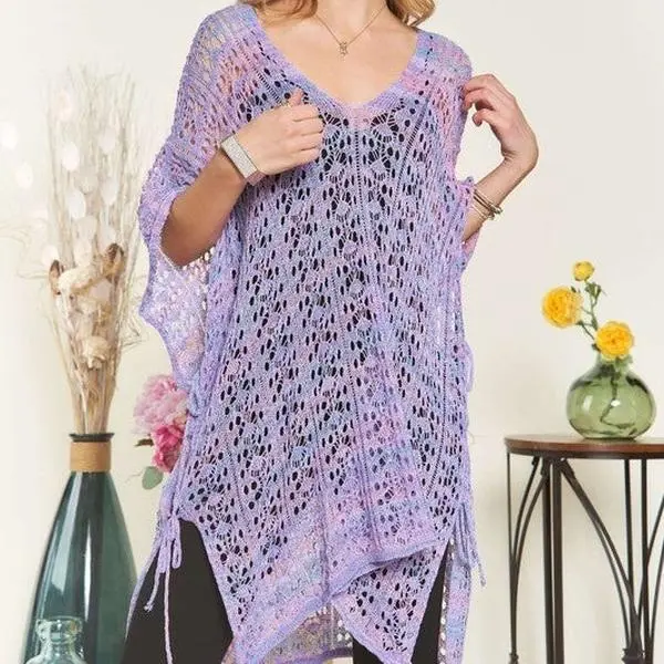 COVER ME UP CROCHET TUNIC TOP