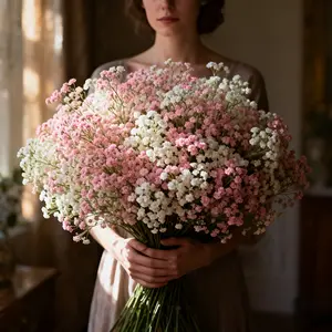 100PCS Artificial Baby's Breath | Wedding Decor & Bridal Bouquet Must-Haves，Wedding Party Diy Bouquet Arrangement & Table Decor, Artificial Flower Bouquets