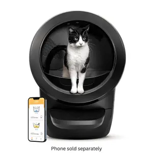 Litter-Robot 4 Automatic Self-Cleaning Cat Litter Box, Includes Step, Black