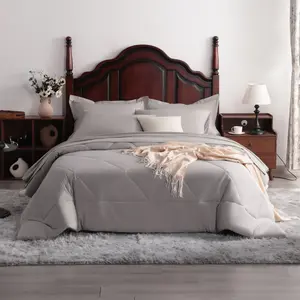 Soft Microfiber Comforter Set with Sheets — All-Season 5/7 Piece Bed in a Bag, Cozy Quilt Bedding Set