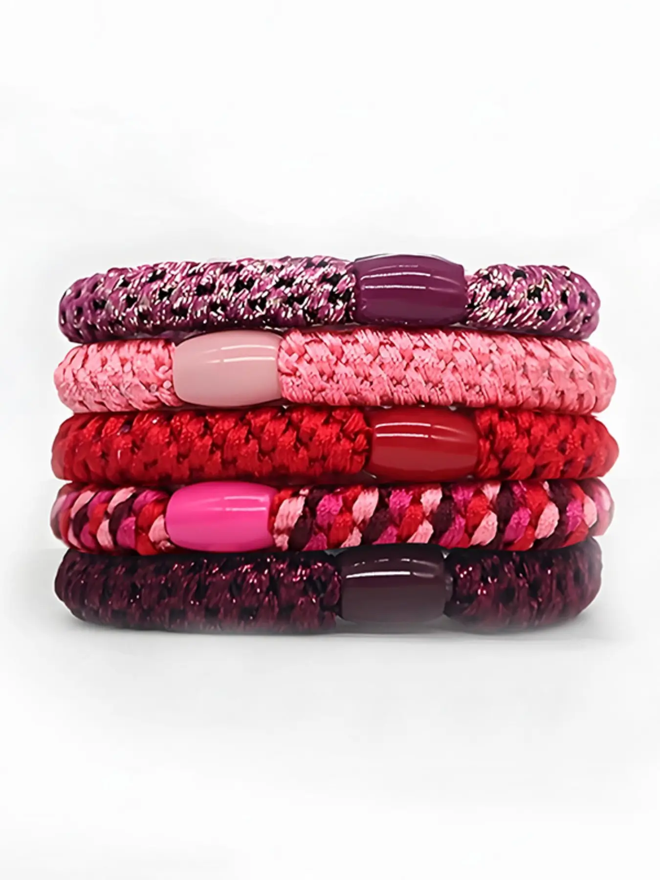 5pcs Multi-Color Women's Hair Ties, Elastic Hair Bands, Thick High Elasticity, Gentle on Hair, Perfect for Daily Use, Ideal Birthday Gift, Ponytail Accessories