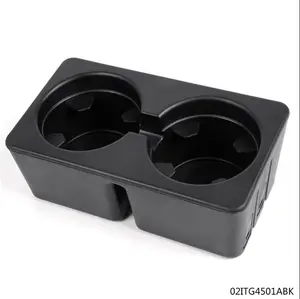 G-PLUS- Dual Cup Holder Insert Fit For 07-14 GMC Cadillac Chevy Rear Seat Center Console coinholder