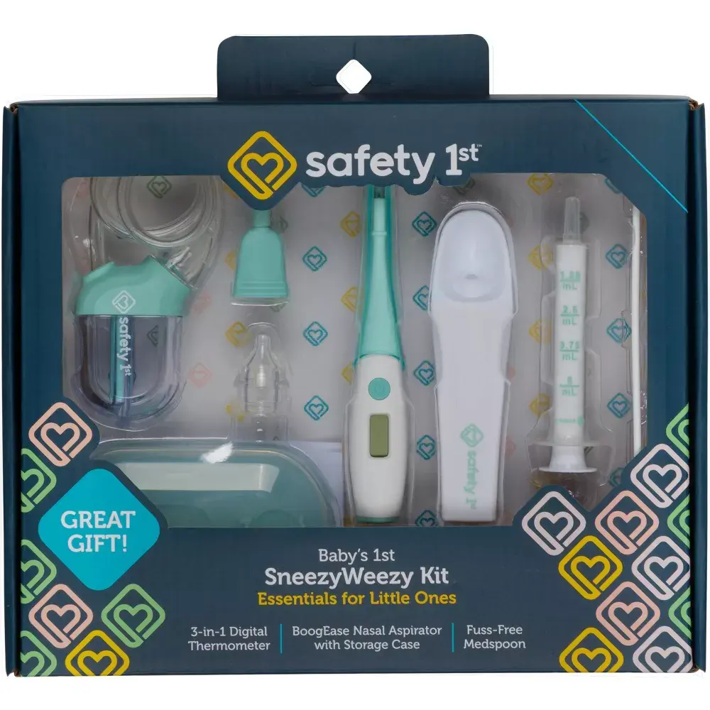 Safety 1st Baby's 1st Sneezy Weezy Kit with Thermometer / Aspirator / Medspoon