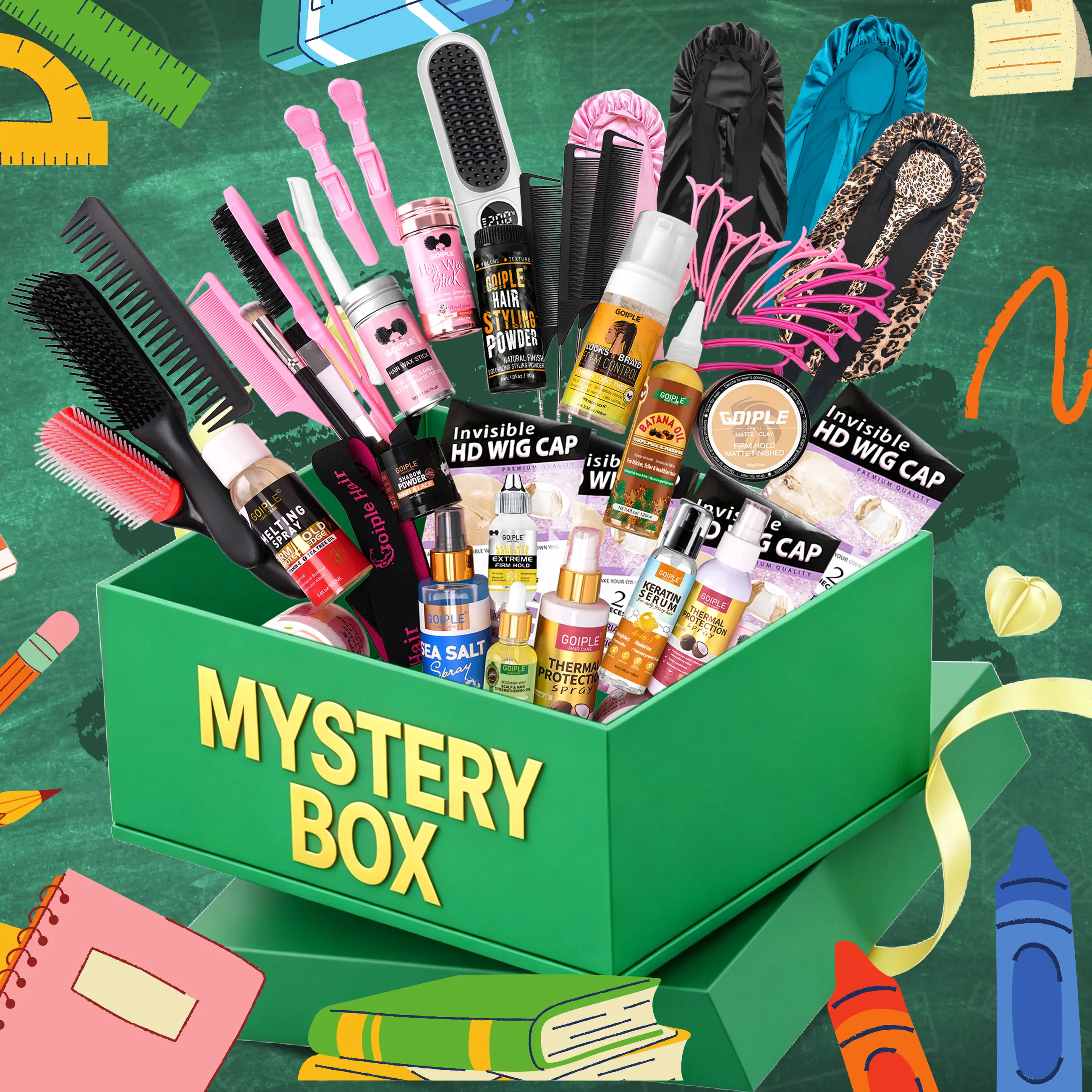 【Back To School Mystery Box】Limited-Time Offer Mystery Box | Mystery Birthday Gift, Mystery Box Exchange for Girlfriend & Boyfriend, Hair Care Set, Make TikTok Finds