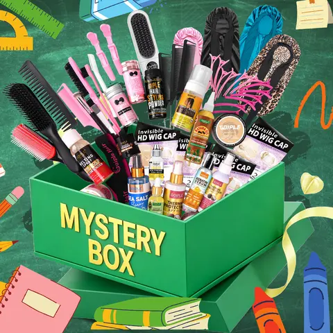 【Back To School Strawberry Adventure Mystery Box】Limited-Time Offer, Unique Daily Gift for Girlfriend, Honey Gel Sunscreen Hair Care Set with Curler, TikTok Beauty & Personal Care Hair Styling Tool Find
