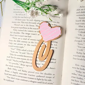 3D Printed Heart Paperclip Bookmark | Cute Book Accessory