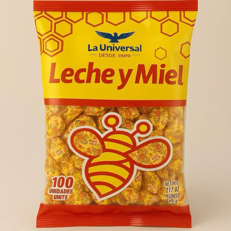 La universal leche y miel caramelos - La universal honey and milk candy Ecuador Sweet