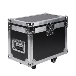 UKING ZQ02021 Crocodile Pattern Stage Light Flight Case with Built in Wheels and Telescopic Handle Quick Open Lid Thick Leather and Foam Protection Large Capacity for Safe Equipment Storage and Transport