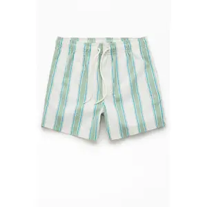 Pacsun Men's Greenland StripedÂ Seersucker 4.5" Swim Trunks