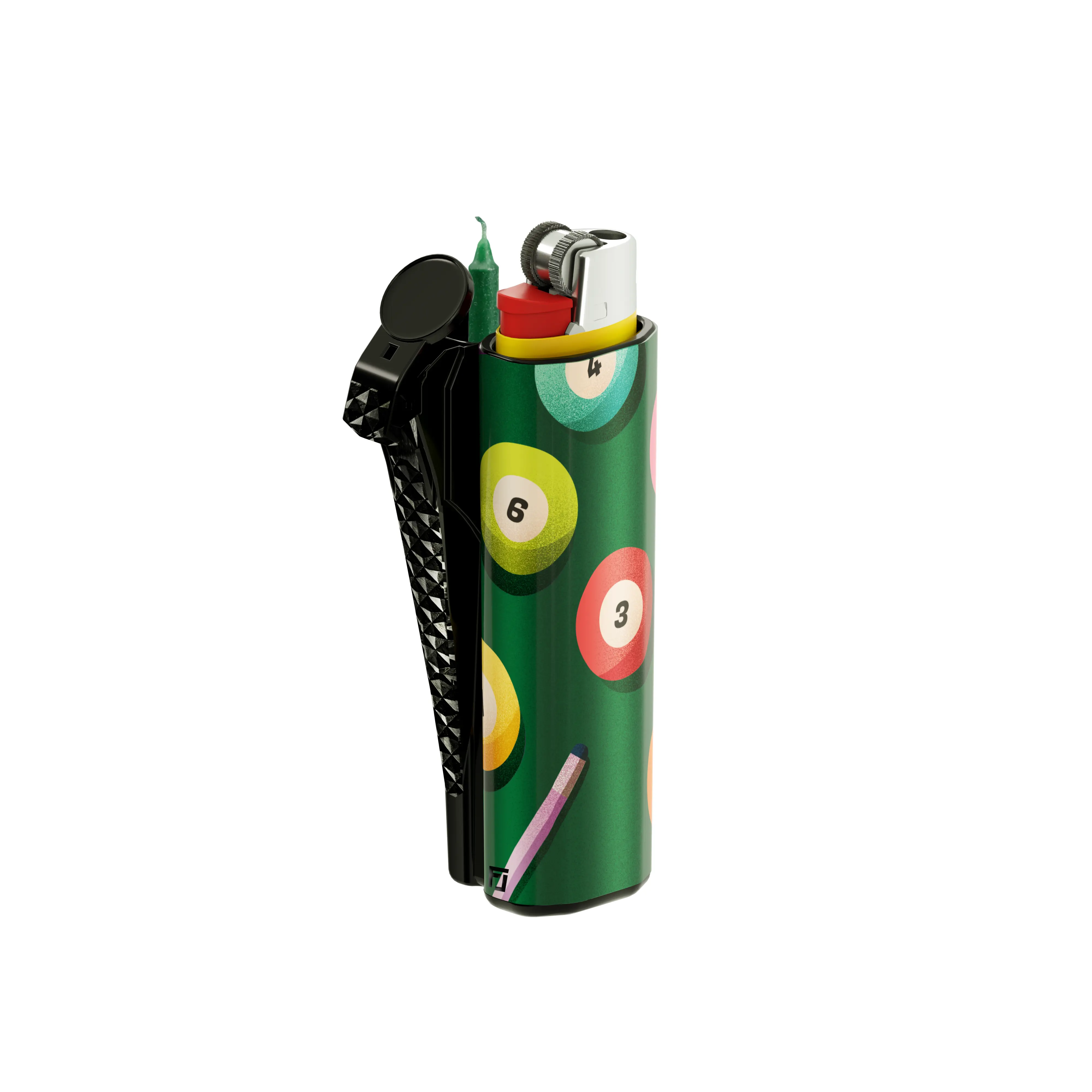 Fatty Jacket Pocket Lighter Case – Multifunctional Stainless Steel Lighter Holder, Lightweight EDC Accessory for Camping, Concerts & Travel