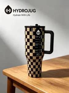 HydroJug 40oz  Checkerboard Pattern- Vacuum Insulated Stainless Steel Cup, Keeps Drinks Cold , BPA-Free Lid, Perfect for On-the-Go outdoorfun
