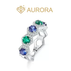 【#148 Ciel】Moissanite band ring enhancer rings with 925 Sterling Silver Daily Anniversary wedding  ring band Synthetic Moissanite