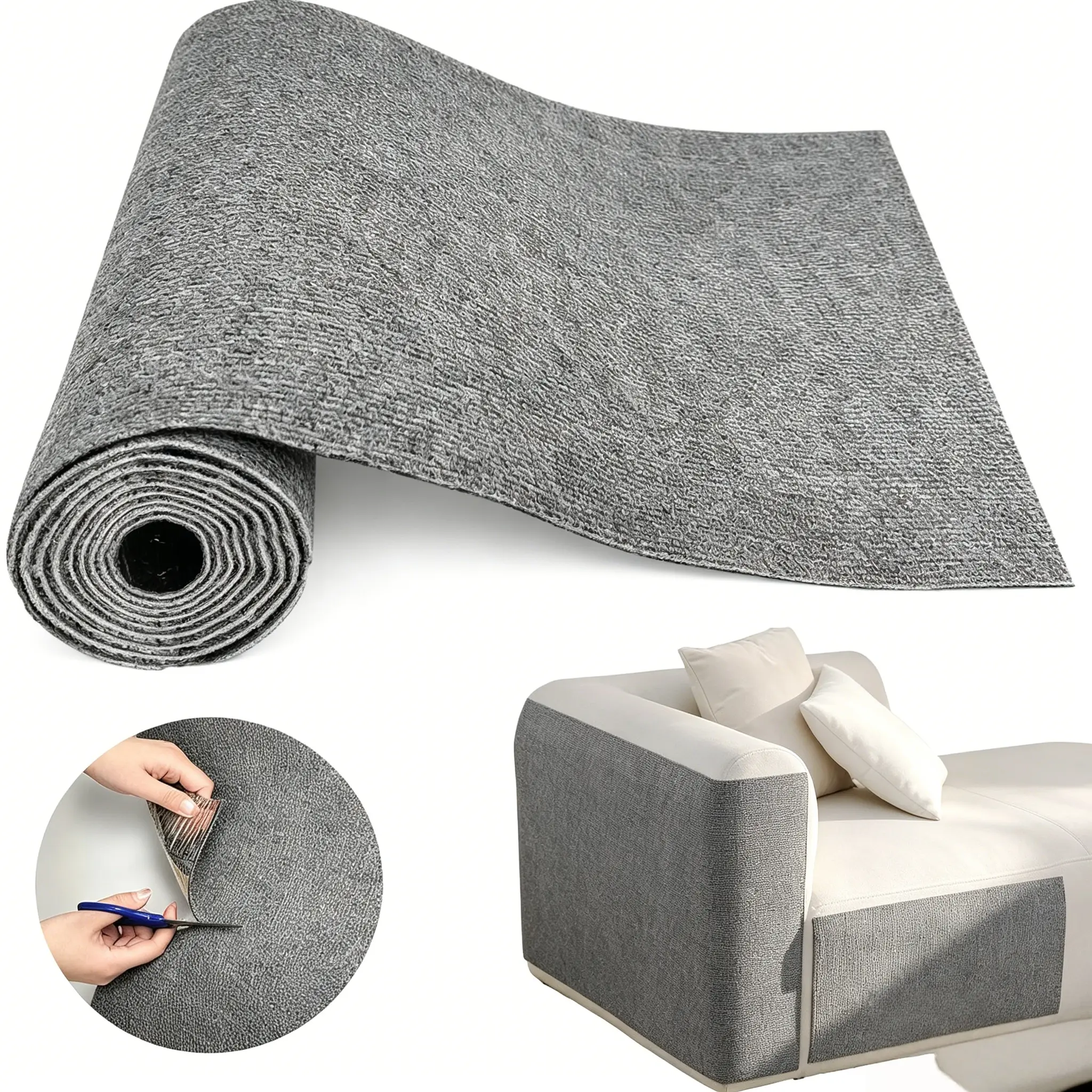 Cat Scratch Couch Furniture Protector, Adhesive Cat Scratch Pad Deterrent for Furniture, DIY Climbing Cat Scratcher Couch Protector from Cat Claws Scratching for Indoor