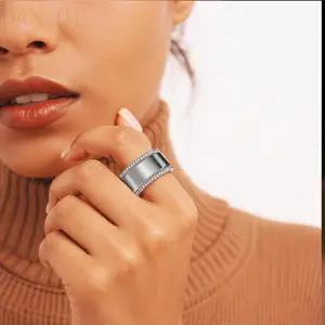 2 Pack 14K Gold Plated Stacking Rings for Oura Ring Gen 4 Gen 3 Cubic Simulated Diamond Women's Fashion Jewelry Accessories in Sizes 5 to 11 ring bejeweled silver bow knot