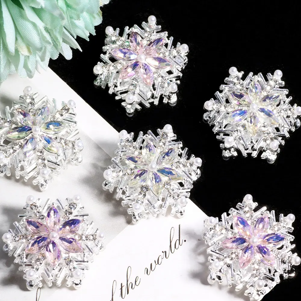 5PCS snowflake beads, mixed color, very suitable for office stationery and writing enthusiasts gifts, bead pen beads DIY bead pen fancy beads jewelry bead unique  beads
