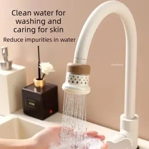 3PCS Multi-Layer Tap Water Filter, Minimalist Faucet Purifier with Splash Guard, Portable Water Cleaner for Home Kitchen Daily Use
