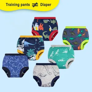 6-Pack Reusable Potty Training Pants – Easy for Boys & Girls Toilet Training (1Y-5Y) Soft Comfy Underwear Casual Comfy Underwear