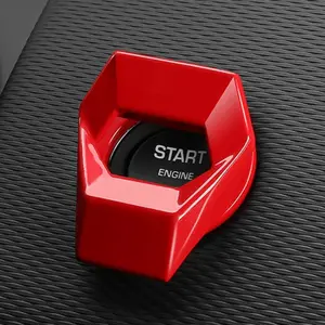 Universal Car Engine Start Stop Button Cover, Fashionable Car Engine Start Stop Button Protector, Easy to Install, Car Interior Decoration Accessories, Car Decorations