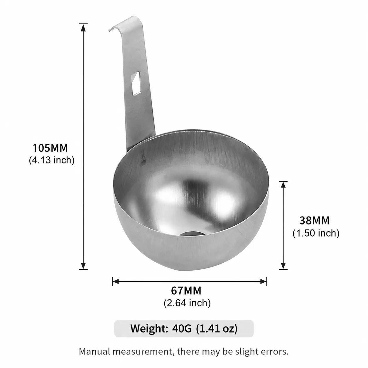 1 Piece Stainless Steel Hanging Egg Poacher, Kitchen Cooking Tool for Making Boiled Eggs for Daily Home Breakfast Use