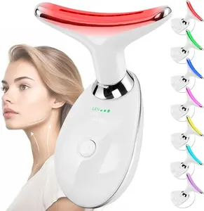 7-Color Neck and Face Massager, Skin Care and Double Chin Neck Massager, Portable Facial Shaping Tool, Ideal for Home Skin Care, Christmas Gift, Hot Product, Beauty Instrument