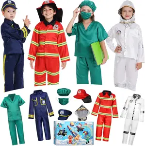 Role-playing costumes and toys for children: firefighter, police officer, astronaut, doctor costumes. Suitable for  birthday gifts. Ideal for boys and girls aged 3-6.