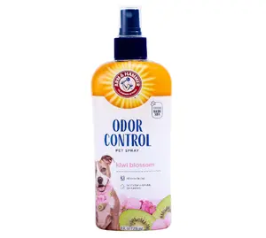 Arm & Hammer for Pets Super Deodorizing Spray for Dogs Fresh Kiwi Blossom Scent Best Odor Eliminating Spray for All Dogs & Puppies 8 Ounces