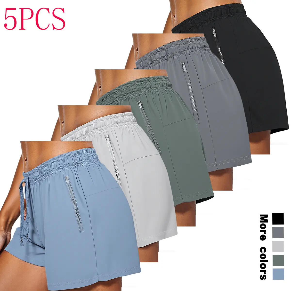 Women’s Summer Shorts 5-Pack — Stylish bottoms for dates, vacations, everyday wear, outdoor activities, and holiday gatherings,summerwins,summeroutfits,vacationoutfits,beachoutfits,back to school shopping