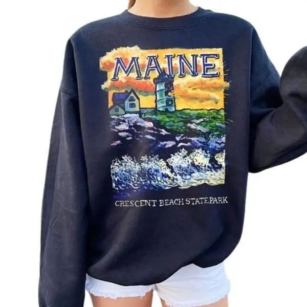 Shop Our Vintage Noah Kahan Maine sweater Long Sleeve Clothing