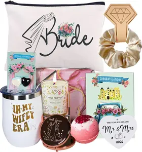 Bridal Shower Gifts for Bride, Bachelorette Party Gift Box for Bride To Be, Unique Wedding Engagement Presents Set for Women Her, Brides Just Married, Future Mrs, Wifey