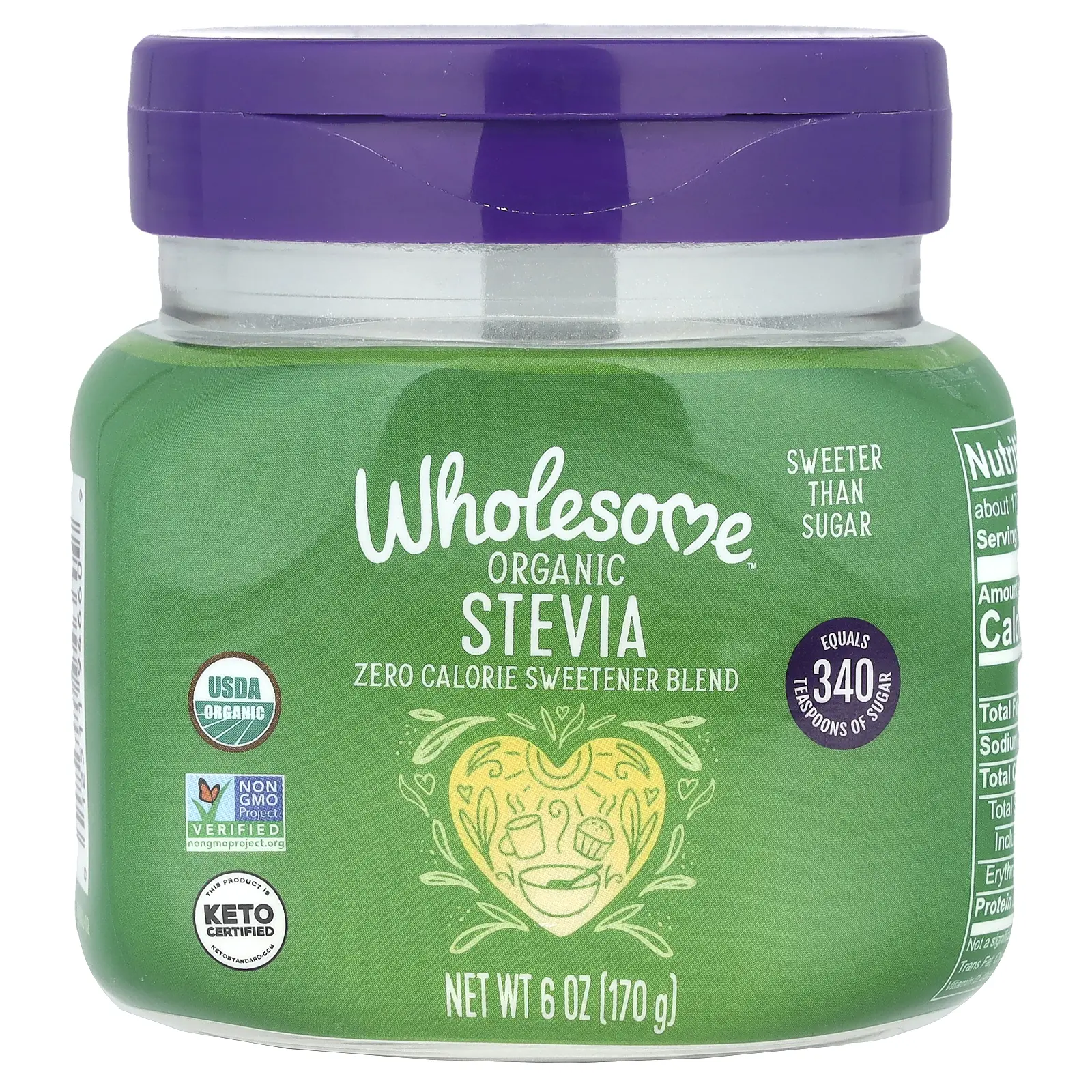 Wholesome Sweeteners Organic Stevia, 6 oz (170 g)
